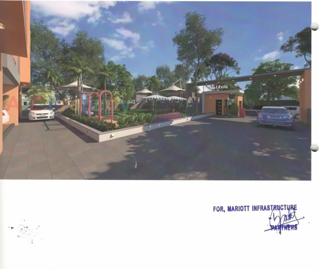 3D Elevation of real estate project Parklane Garden located at Gandhinagar, Gandhinagar, Gujarat