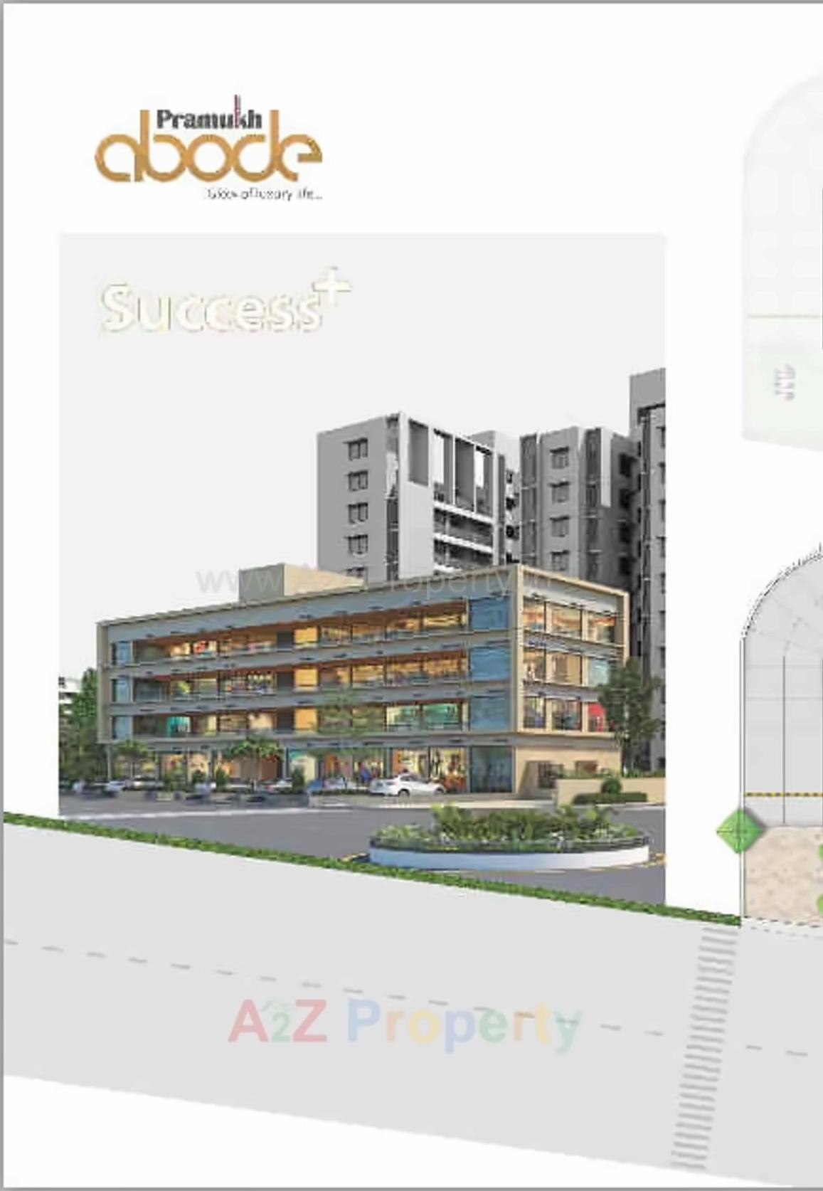 3D Elevation of real estate project Parmukh Abode located at Vasna-hadmatiya, Gandhinagar, Gujarat