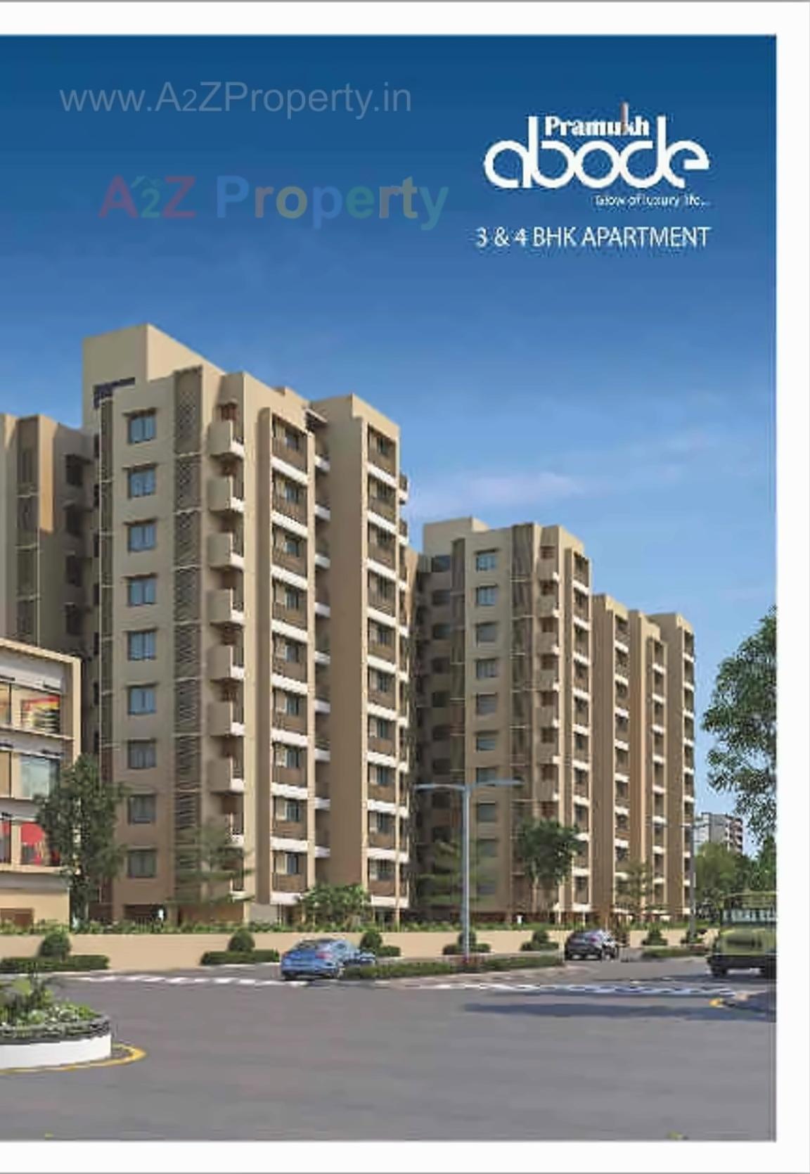 3D Elevation of real estate project Parmukh Abode located at Vasna-hadmatiya, Gandhinagar, Gujarat