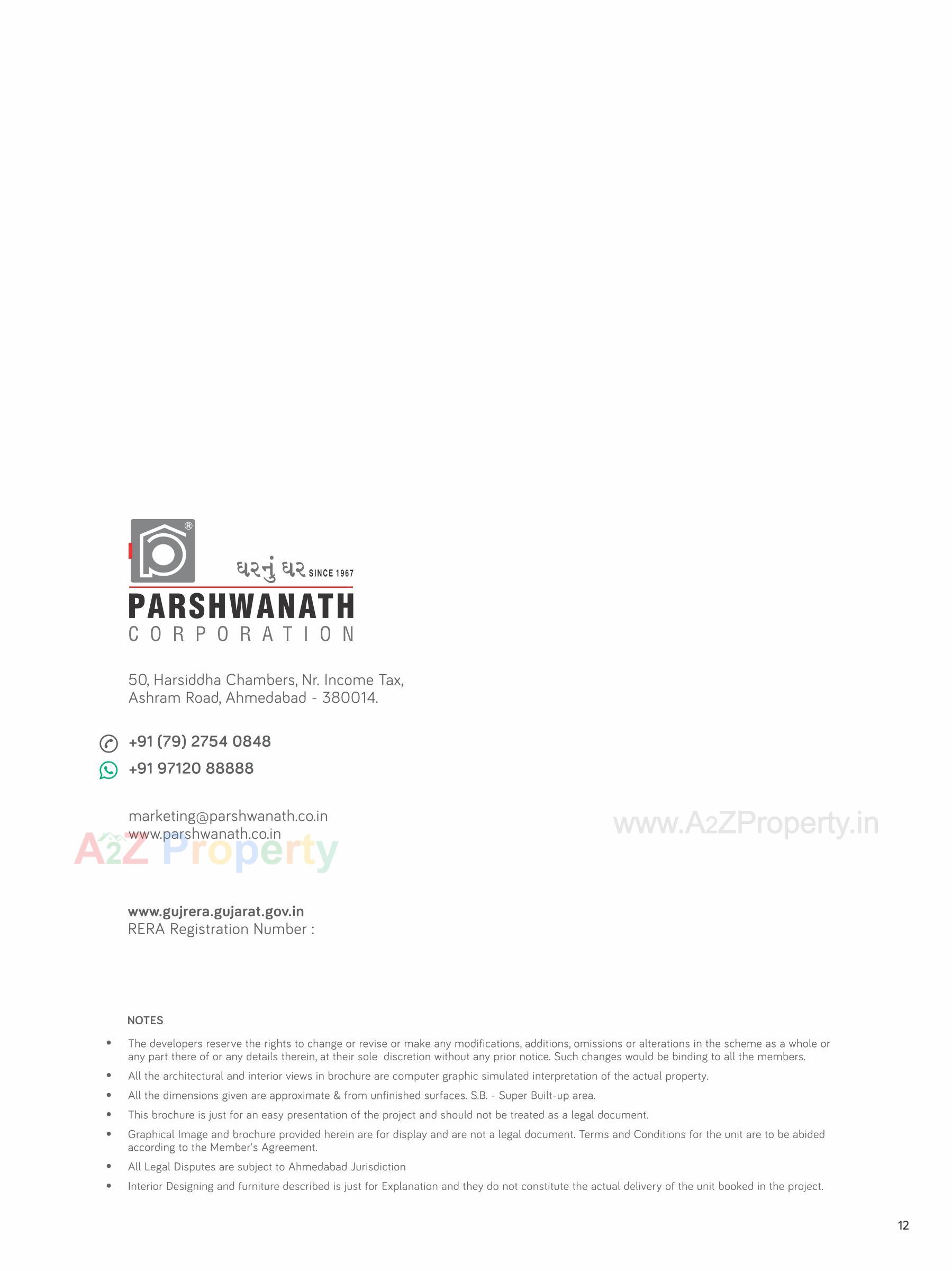  of real estate project Parshwanath Emerald located at Adalaj, Gandhinagar, Gujarat