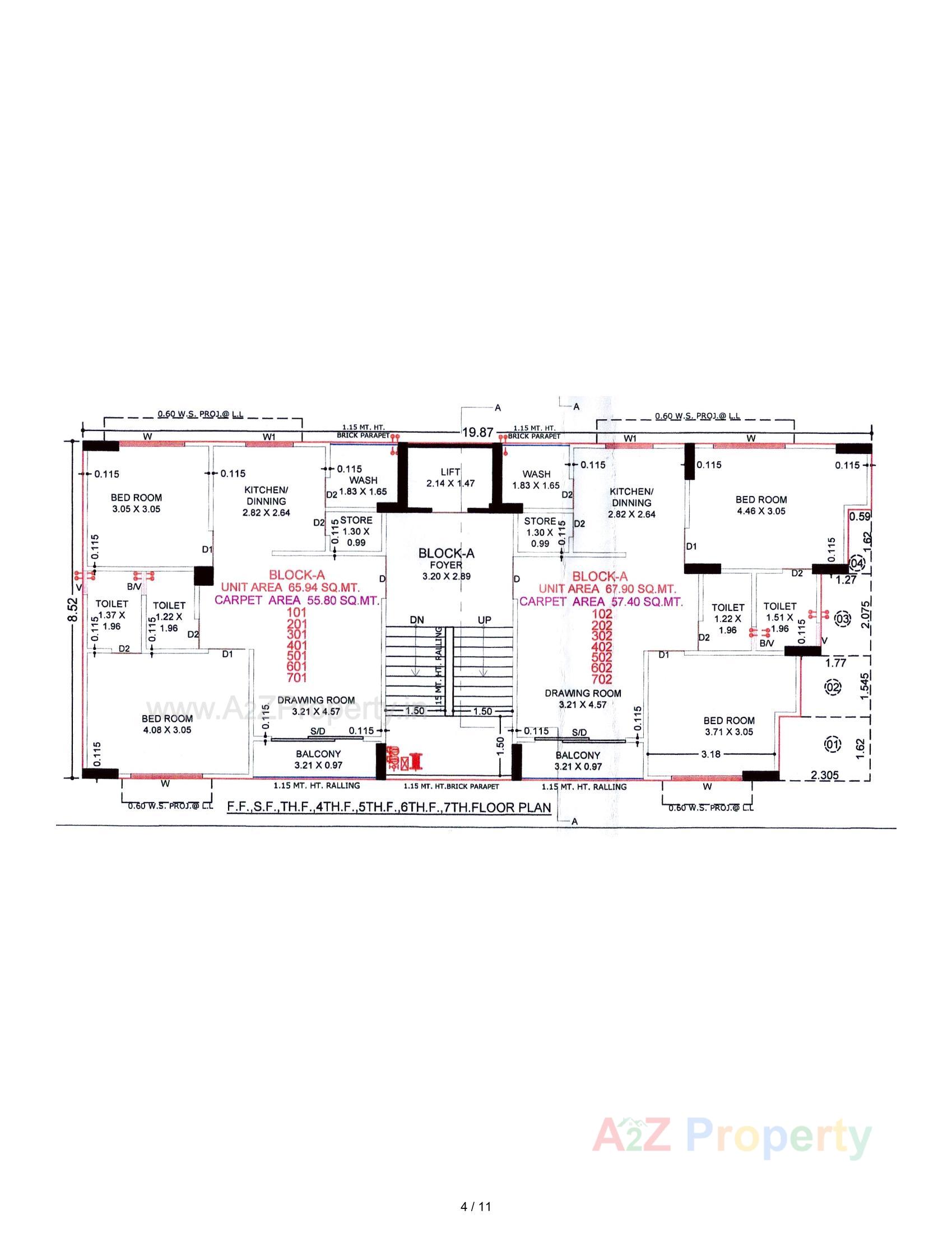 Layout of real estate project Petal located at Koteshwar, Gandhinagar, Gujarat