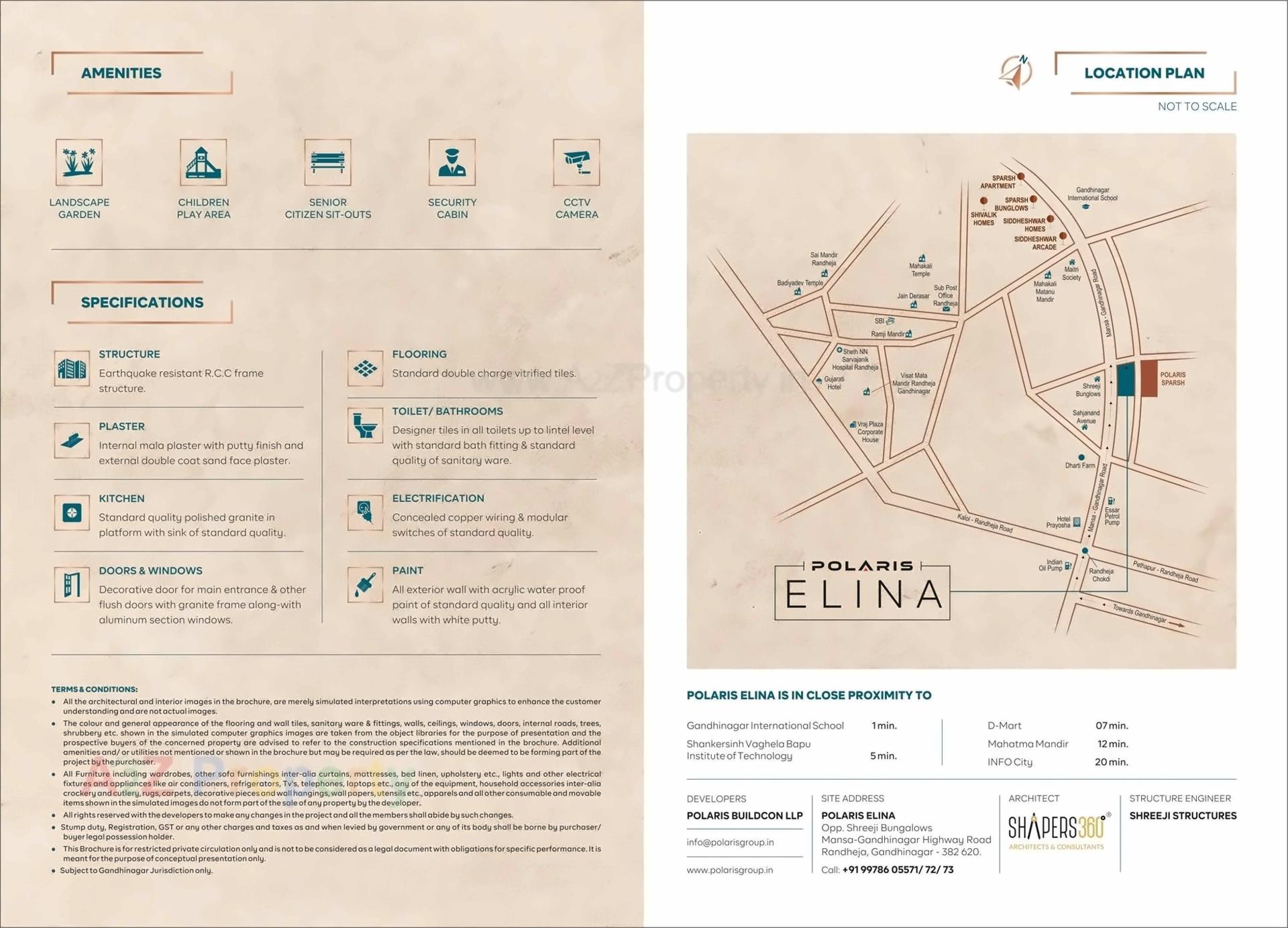  of real estate project Polaris Elina located at Randheja, Gandhinagar, Gujarat