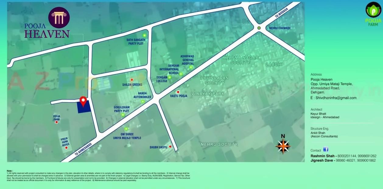  of real estate project Pooja Heaven located at Dehgam, Gandhinagar, Gujarat