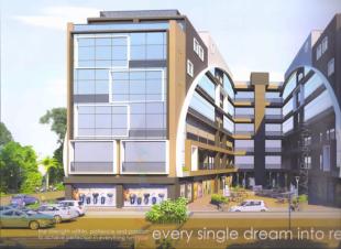 Elevation of real estate project Prakash Plaza located at Kalol, Gandhinagar, Gujarat