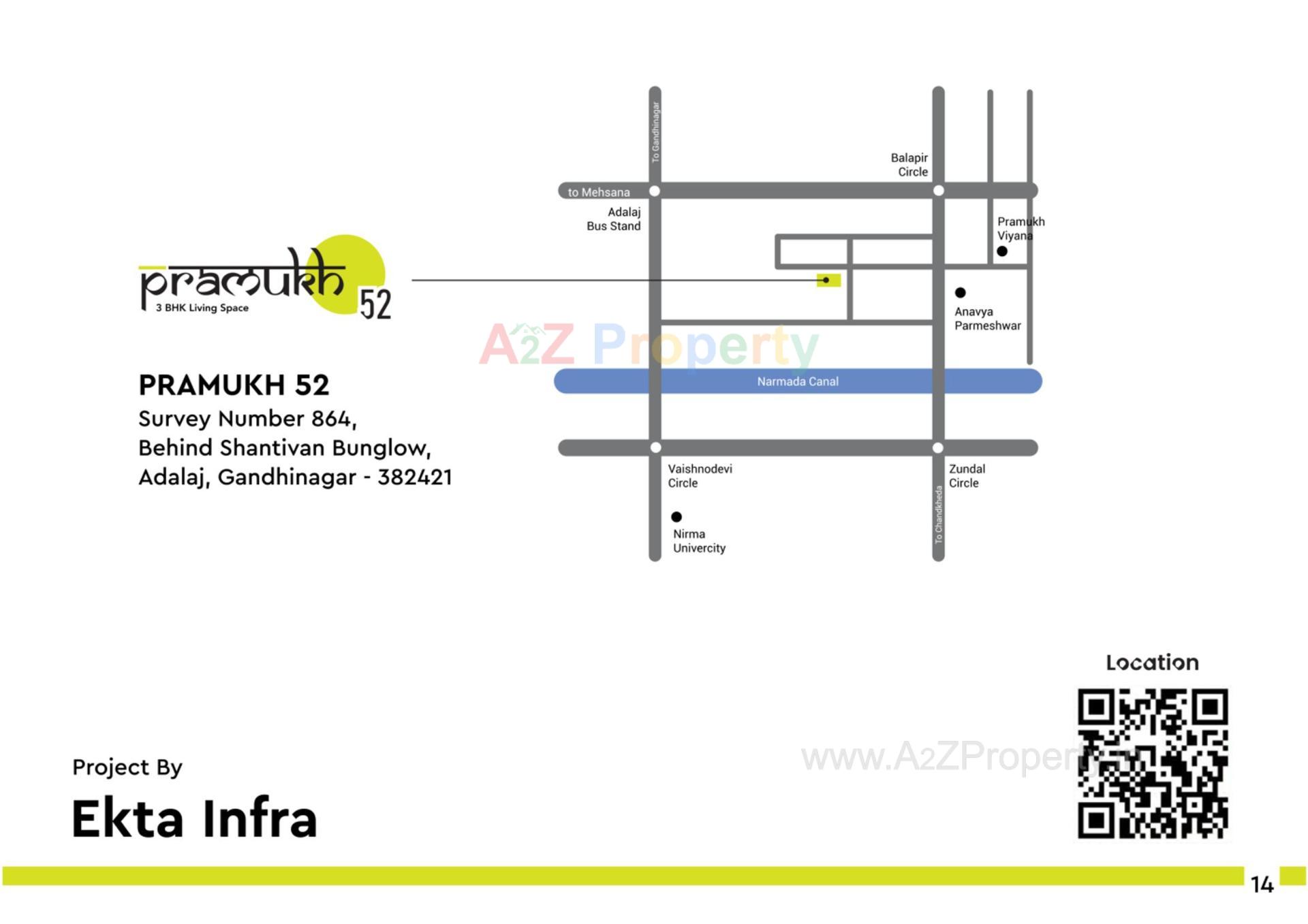  of real estate project Pramukh located at Adalaj, Gandhinagar, Gujarat