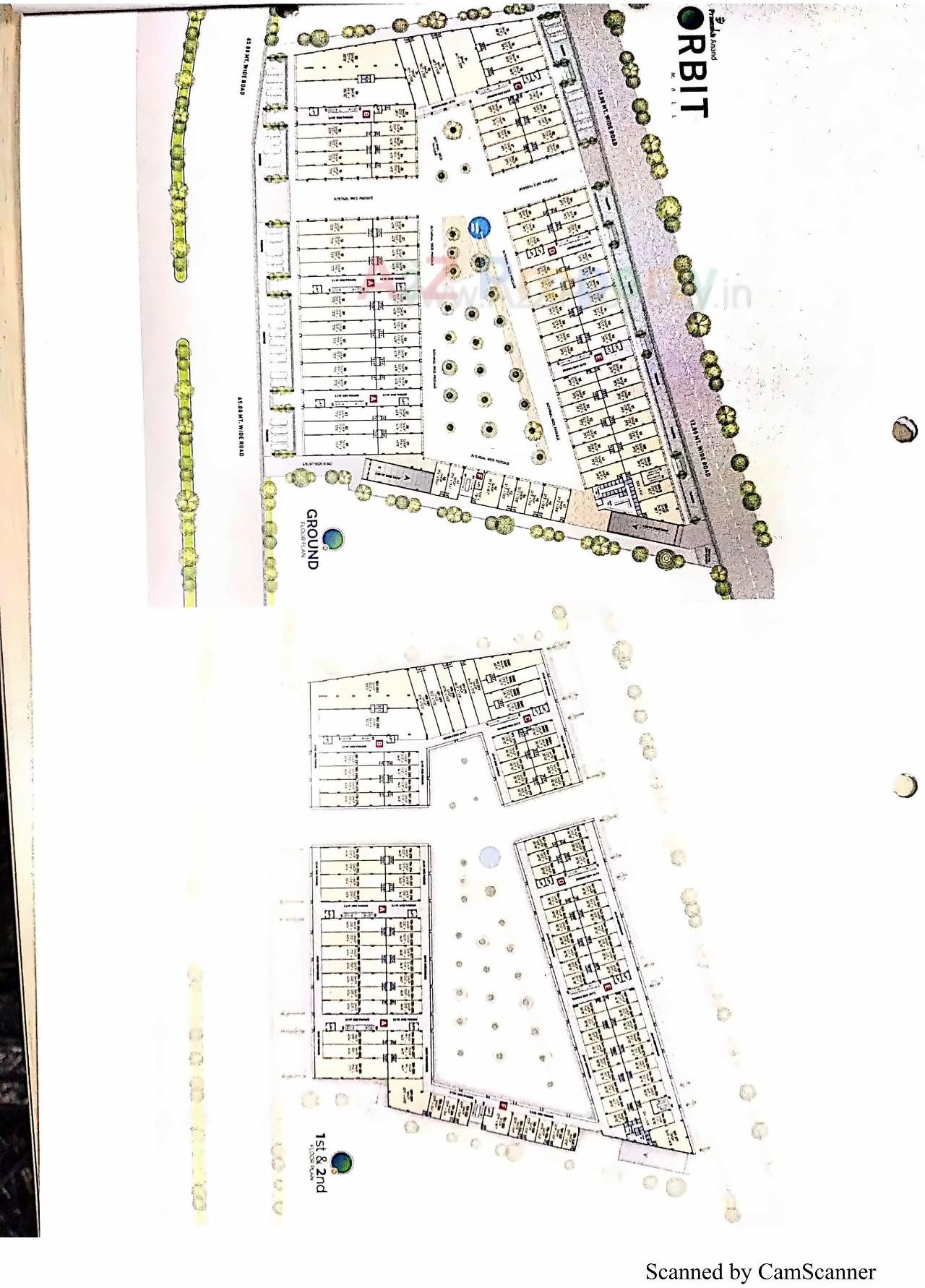 Layout of real estate project Pramukh Anand Orbit Mall located at Sargasan, Gandhinagar, Gujarat