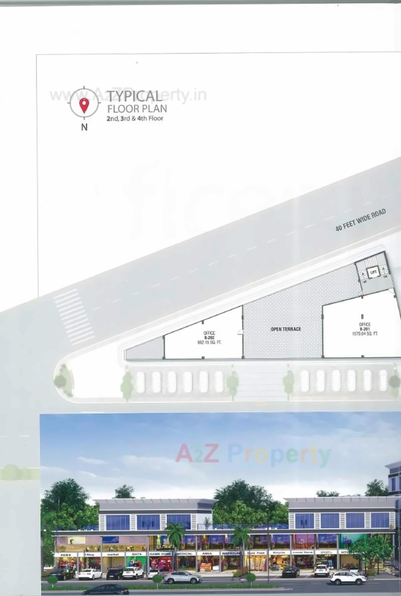  of real estate project Pramukh Arcade located at Dholakuva, Gandhinagar, Gujarat