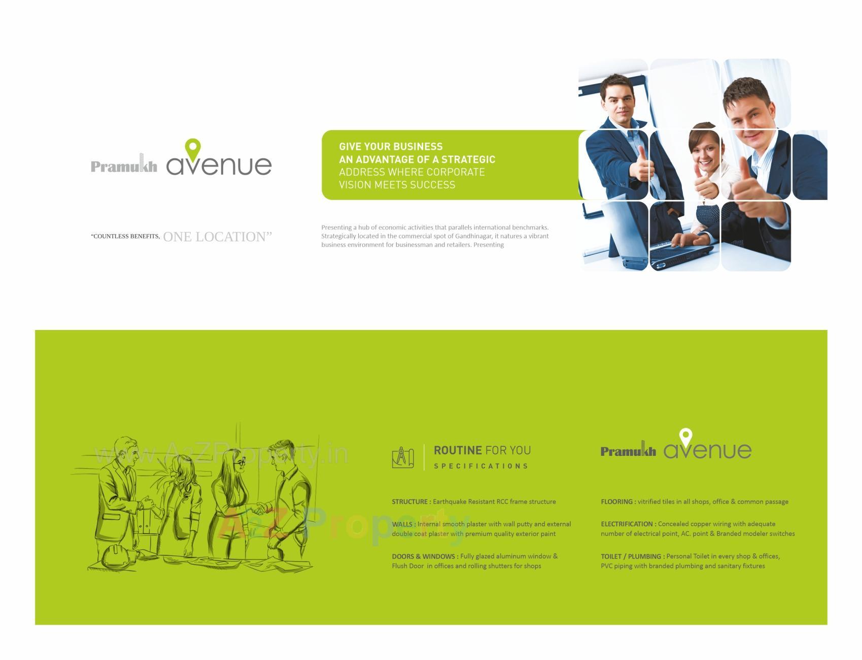  of real estate project Pramukh Avenue located at Gandhinagar, Gandhinagar, Gujarat