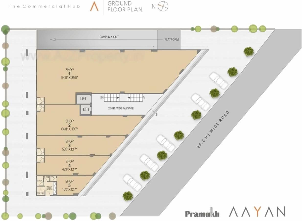 Layout of real estate project Pramukh Ayan located at Gandhinagar, Gandhinagar, Gujarat