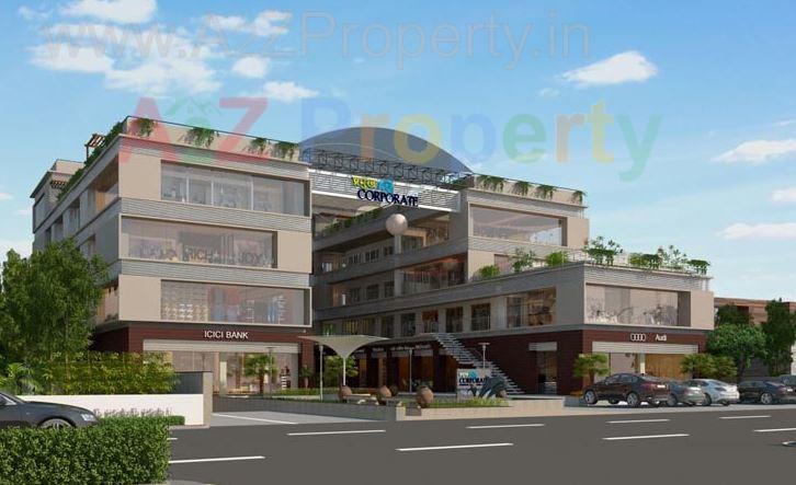 3D Elevation of real estate project Pramukh Corporate located at Raisan, Gandhinagar, Gujarat