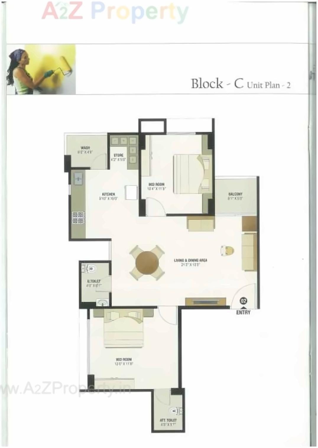 Layout of real estate project Pramukh Elegance located at Kudasan, Gandhinagar, Gujarat