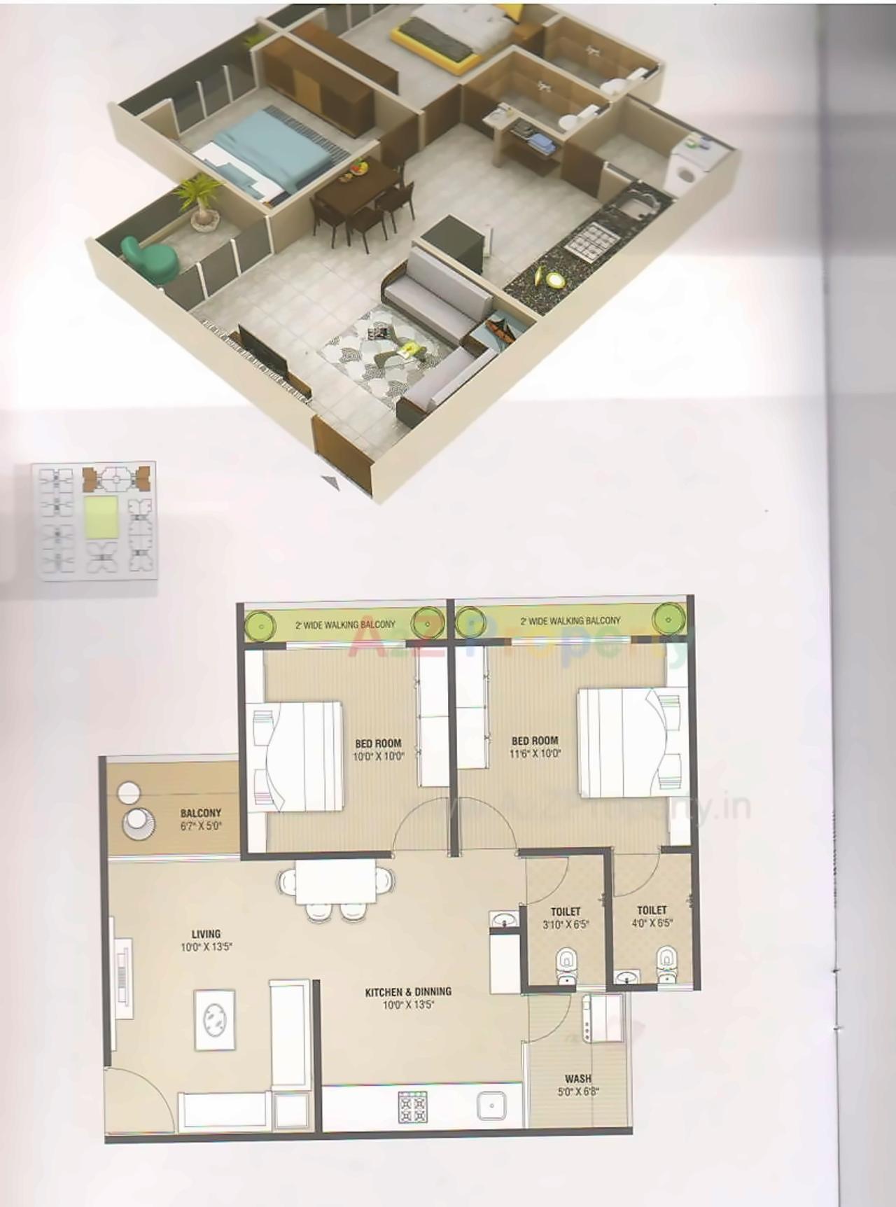 Layout of real estate project Pramukh Elysium located at Uvarsad, Gandhinagar, Gujarat