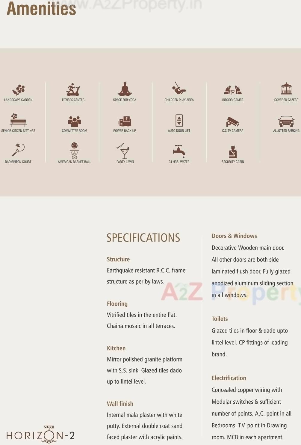  of real estate project Pramukh Horizon located at Uvarsad, Gandhinagar, Gujarat