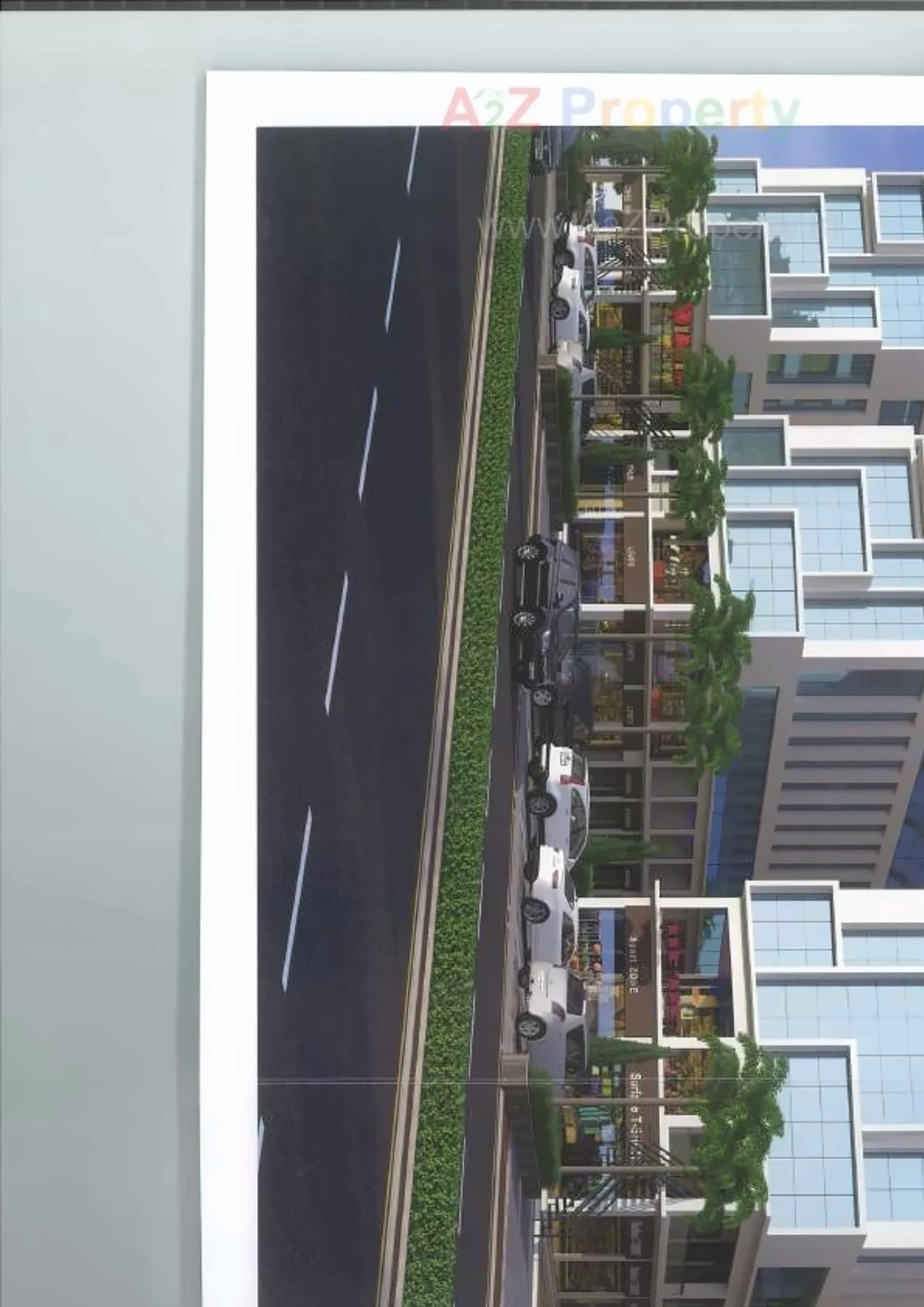 3D Elevation of real estate project Pramukh Mastana located at Kudasan, Gandhinagar, Gujarat