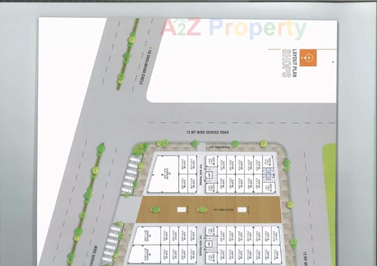 Layout of real estate project Pramukh Mastana located at Kudasan, Gandhinagar, Gujarat