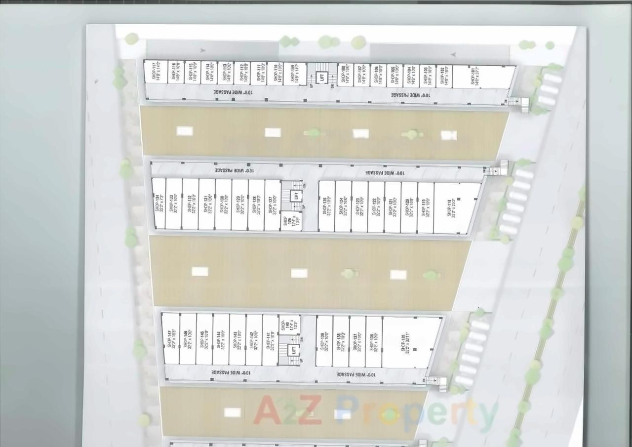 Layout of real estate project Pramukh Mastana located at Kudasan, Gandhinagar, Gujarat