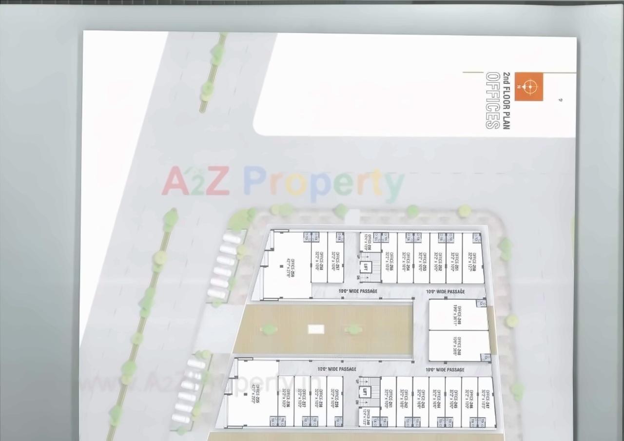 Layout of real estate project Pramukh Mastana located at Kudasan, Gandhinagar, Gujarat