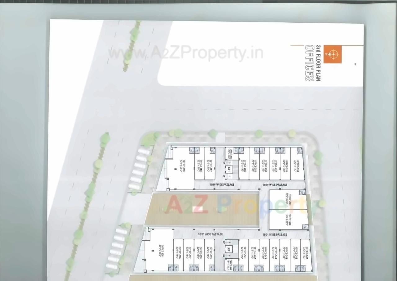 Layout of real estate project Pramukh Mastana located at Kudasan, Gandhinagar, Gujarat
