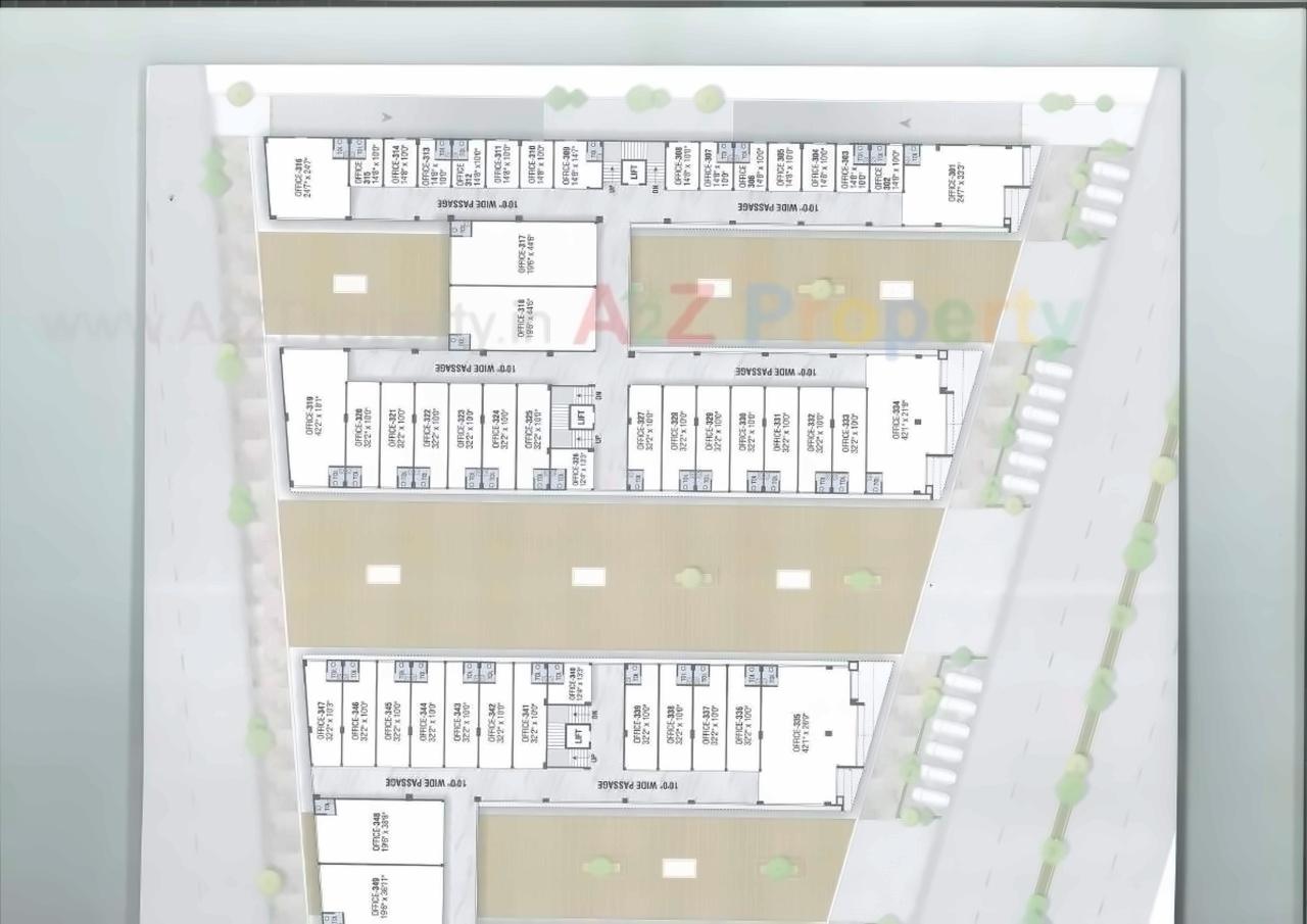 Layout of real estate project Pramukh Mastana located at Kudasan, Gandhinagar, Gujarat