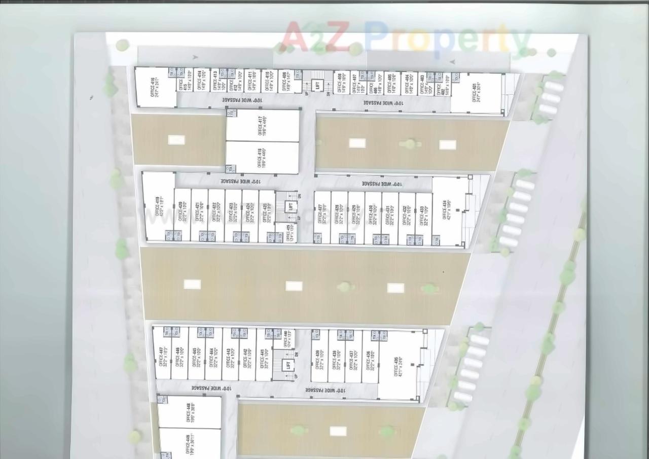 Layout of real estate project Pramukh Mastana located at Kudasan, Gandhinagar, Gujarat