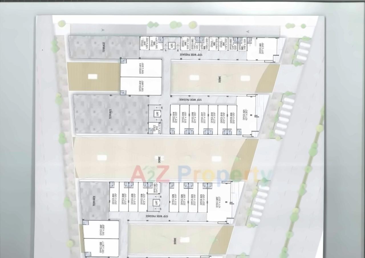 Layout of real estate project Pramukh Mastana located at Kudasan, Gandhinagar, Gujarat