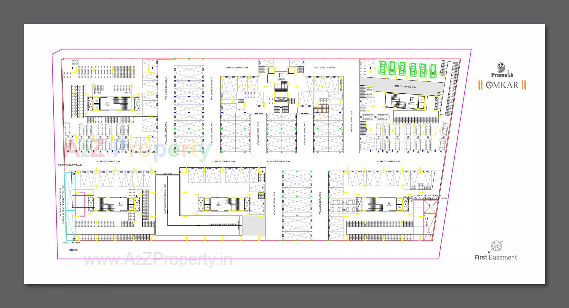 Layout of real estate project Pramukh Omkar Rivanta located at Randesan, Gandhinagar, Gujarat