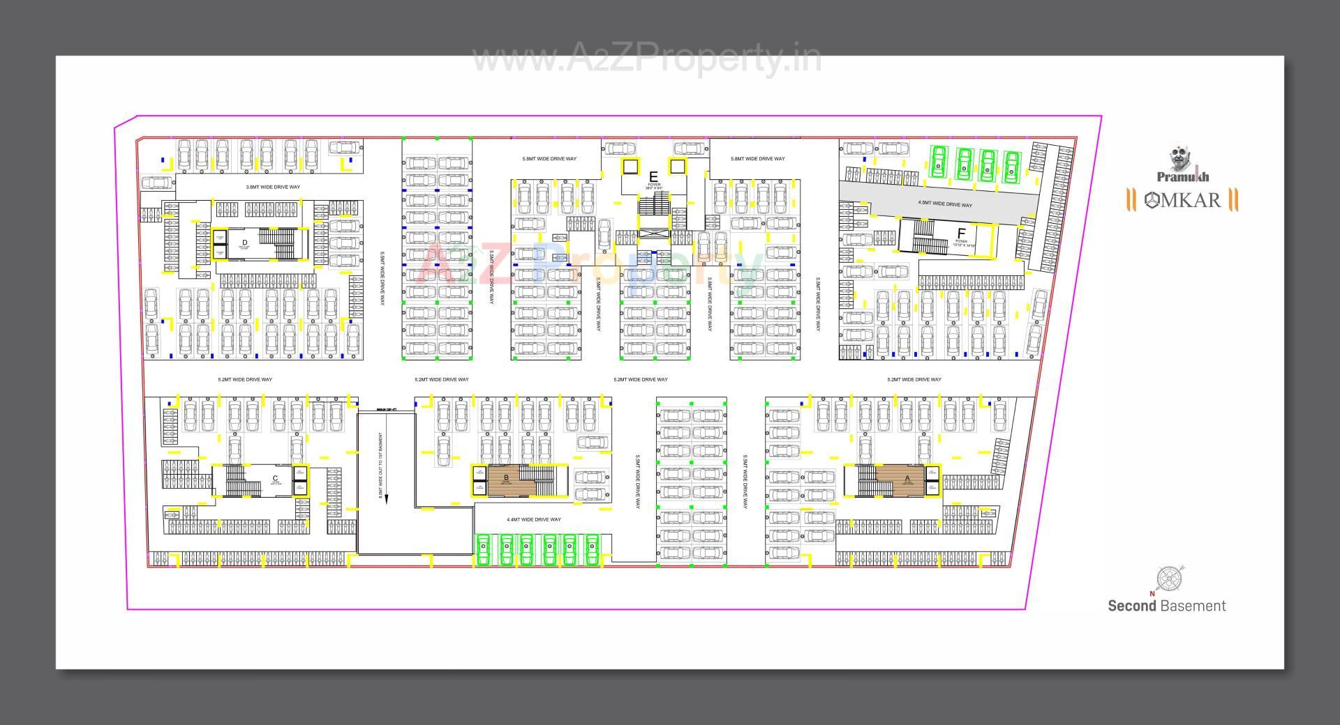 Layout of real estate project Pramukh Omkar Rivanta located at Randesan, Gandhinagar, Gujarat