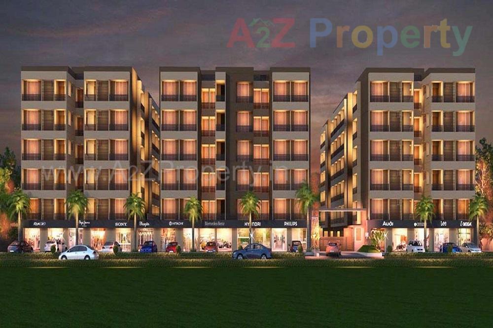 3D Elevation of real estate project Pramukh Orchid located at Chiloda, Gandhinagar, Gujarat