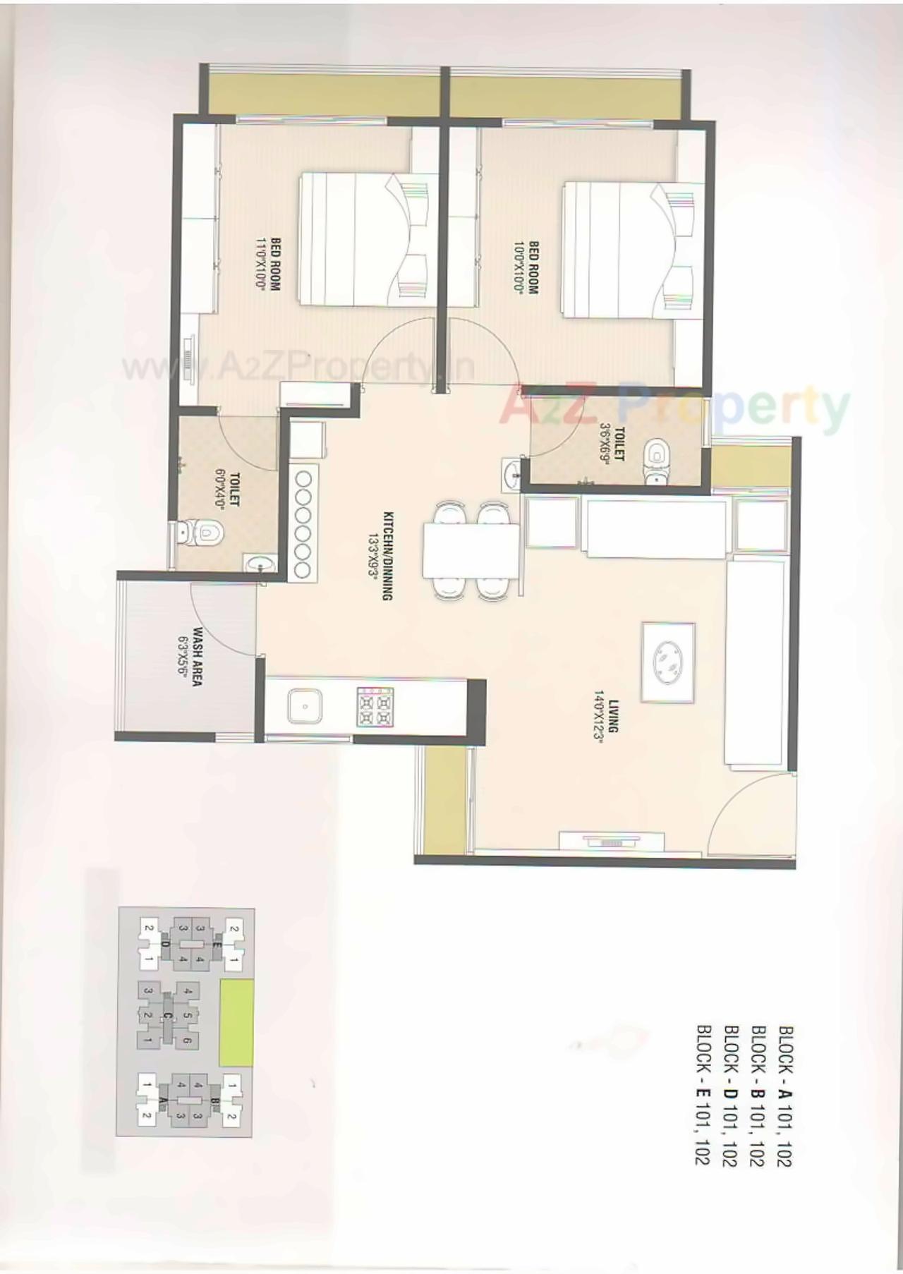 Layout of real estate project Pramukh Orchid located at Chiloda, Gandhinagar, Gujarat