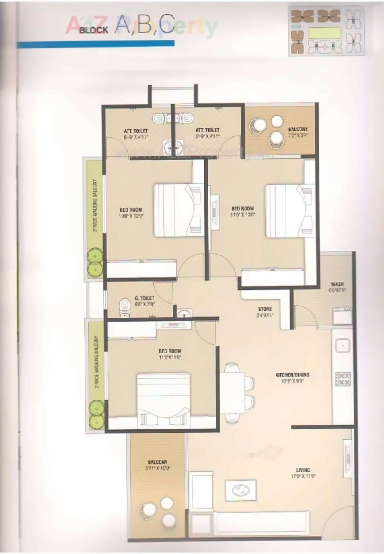 Layout of real estate project Pramukh Pacific located at Vavol, Gandhinagar, Gujarat