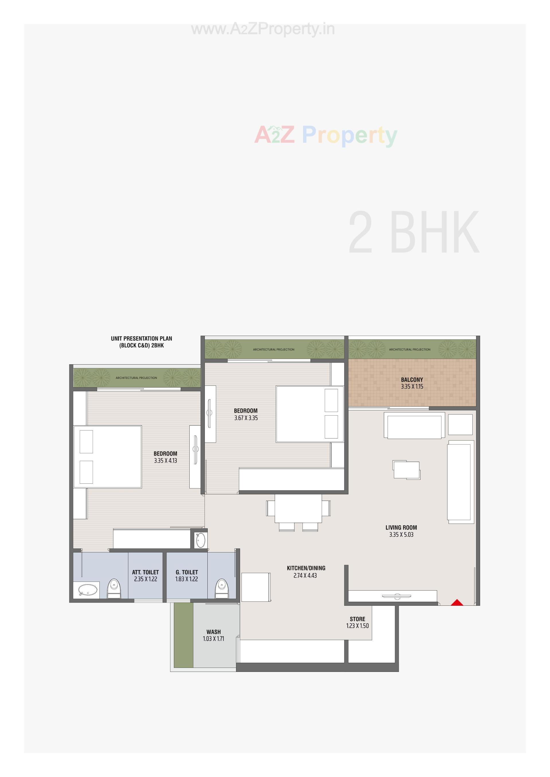 Layout of real estate project Pramukh Pentagon located at Por, Gandhinagar, Gujarat