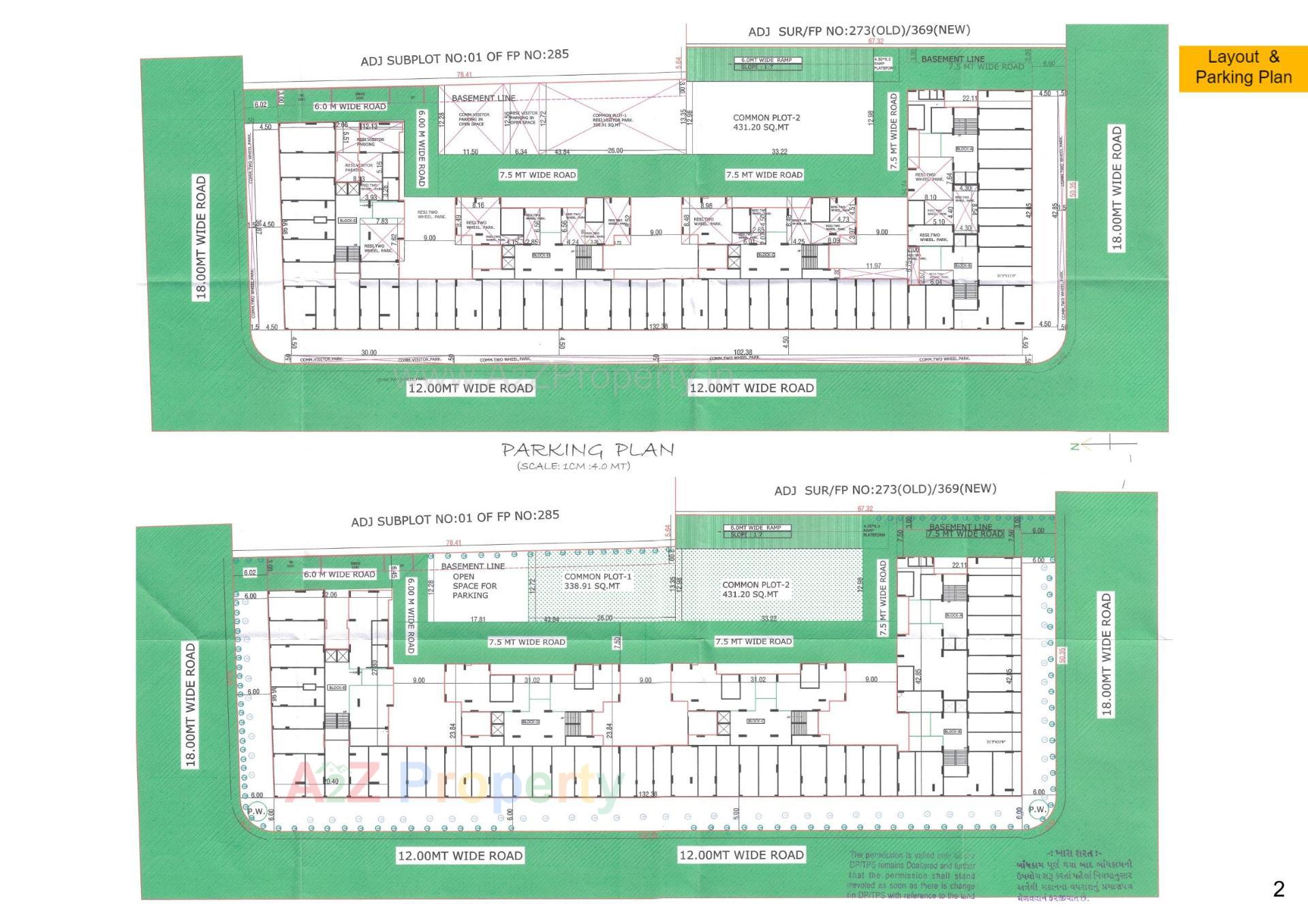Layout of real estate project Pramukh Praise located at Tarapur, Gandhinagar, Gujarat