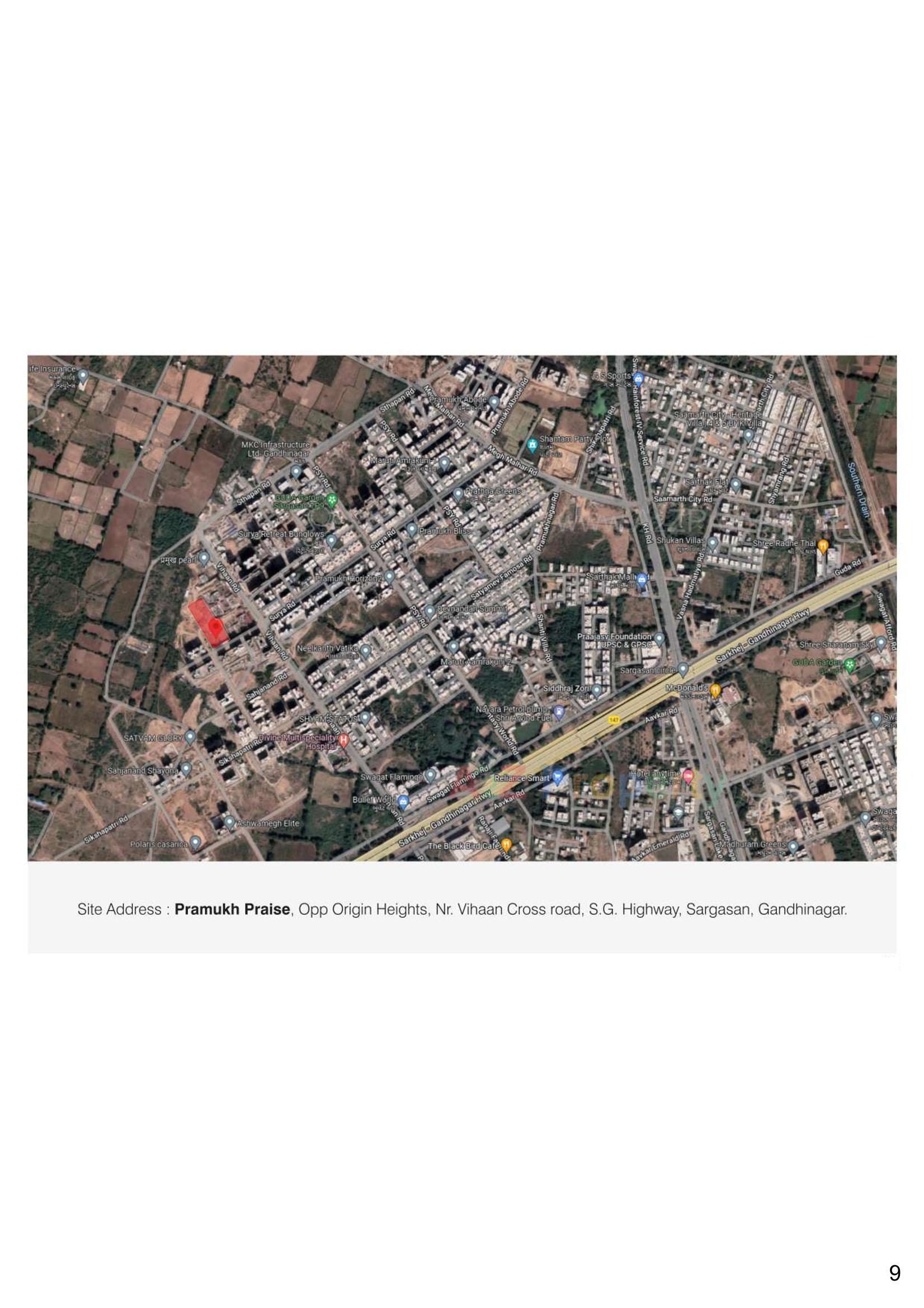  of real estate project Pramukh Praise located at Tarapur, Gandhinagar, Gujarat