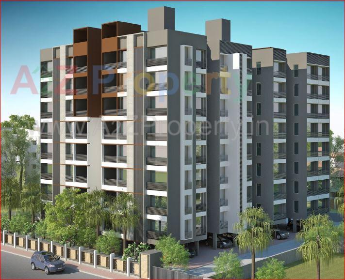 3D Elevation of real estate project Pramukh Signature located at Kudasan, Gandhinagar, Gujarat