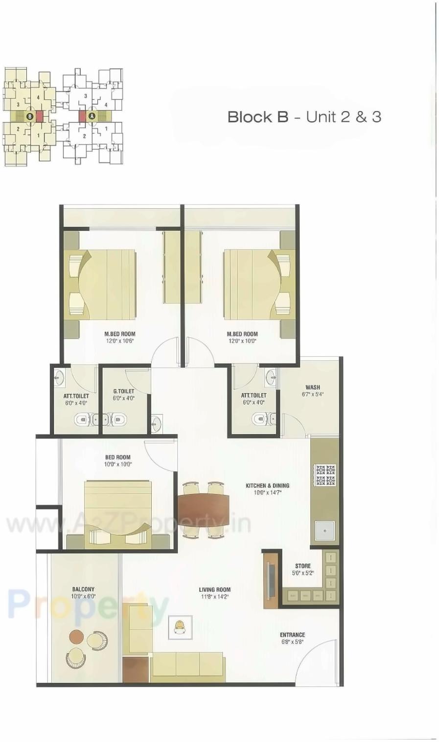 Layout of real estate project Pramukh Signature located at Kudasan, Gandhinagar, Gujarat