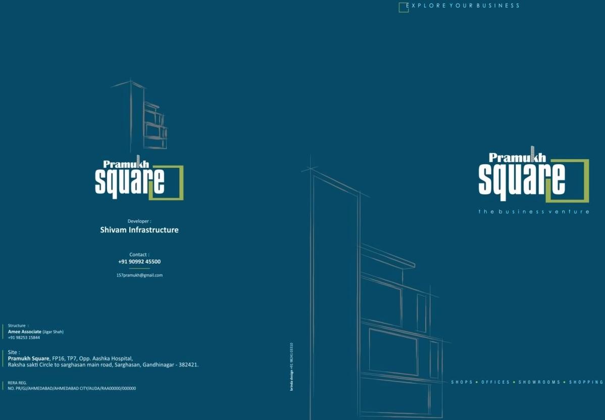  of real estate project Pramukh Square located at Sargasan, Gandhinagar, Gujarat