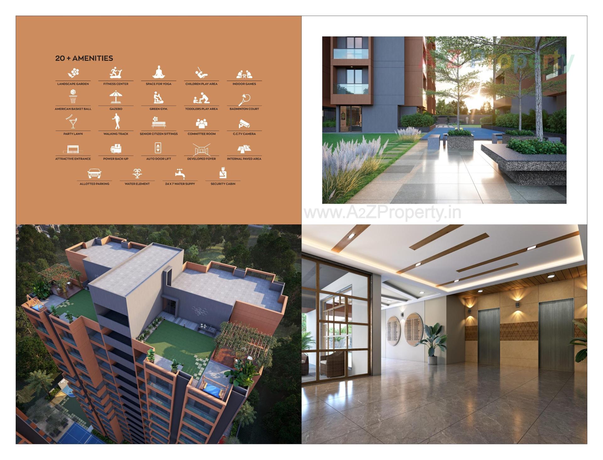  of real estate project Pramukh Trinity located at Uvarsad, Gandhinagar, Gujarat