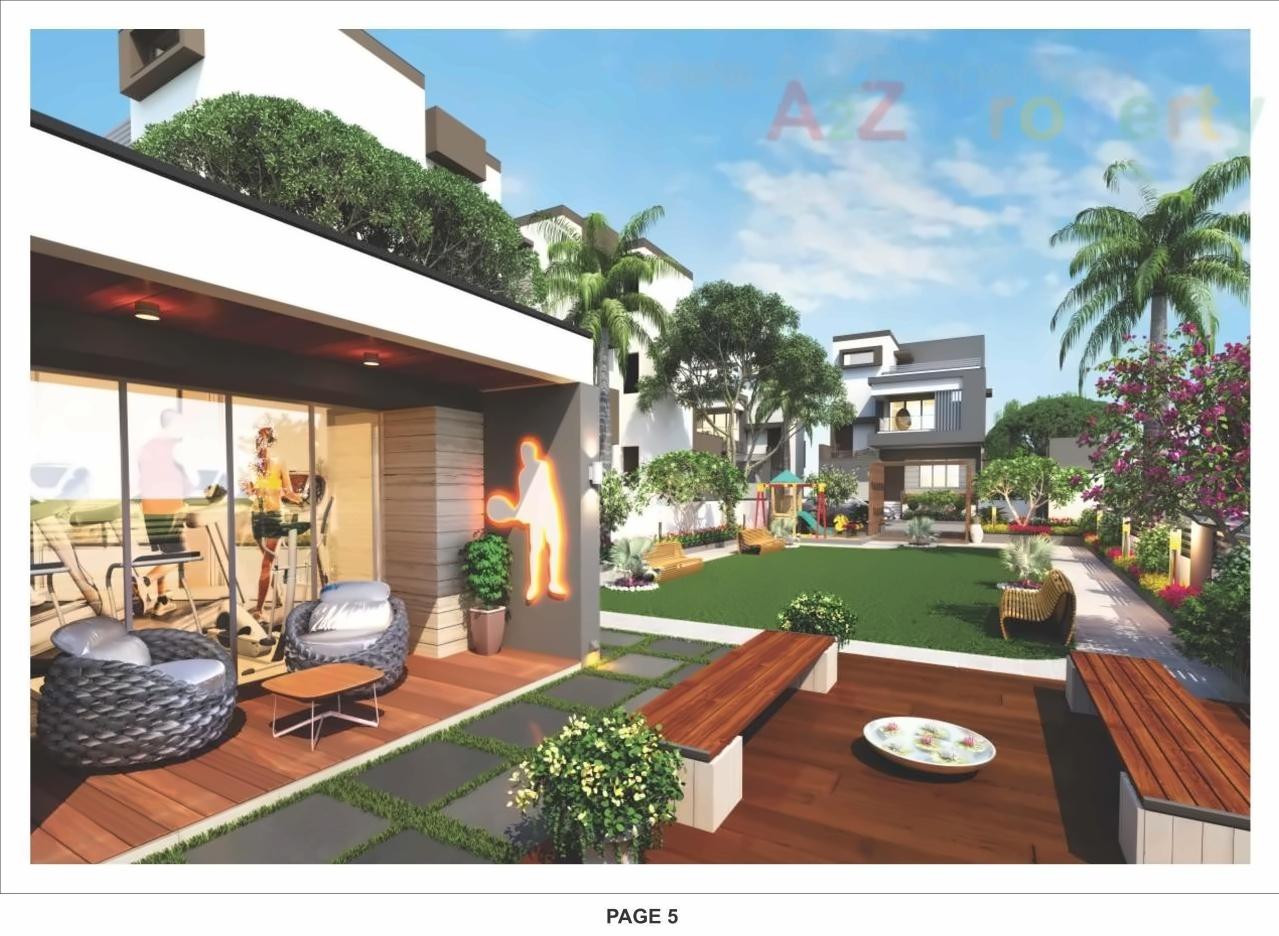 3D Elevation of real estate project Pramukh Villa located at Borisana, Gandhinagar, Gujarat
