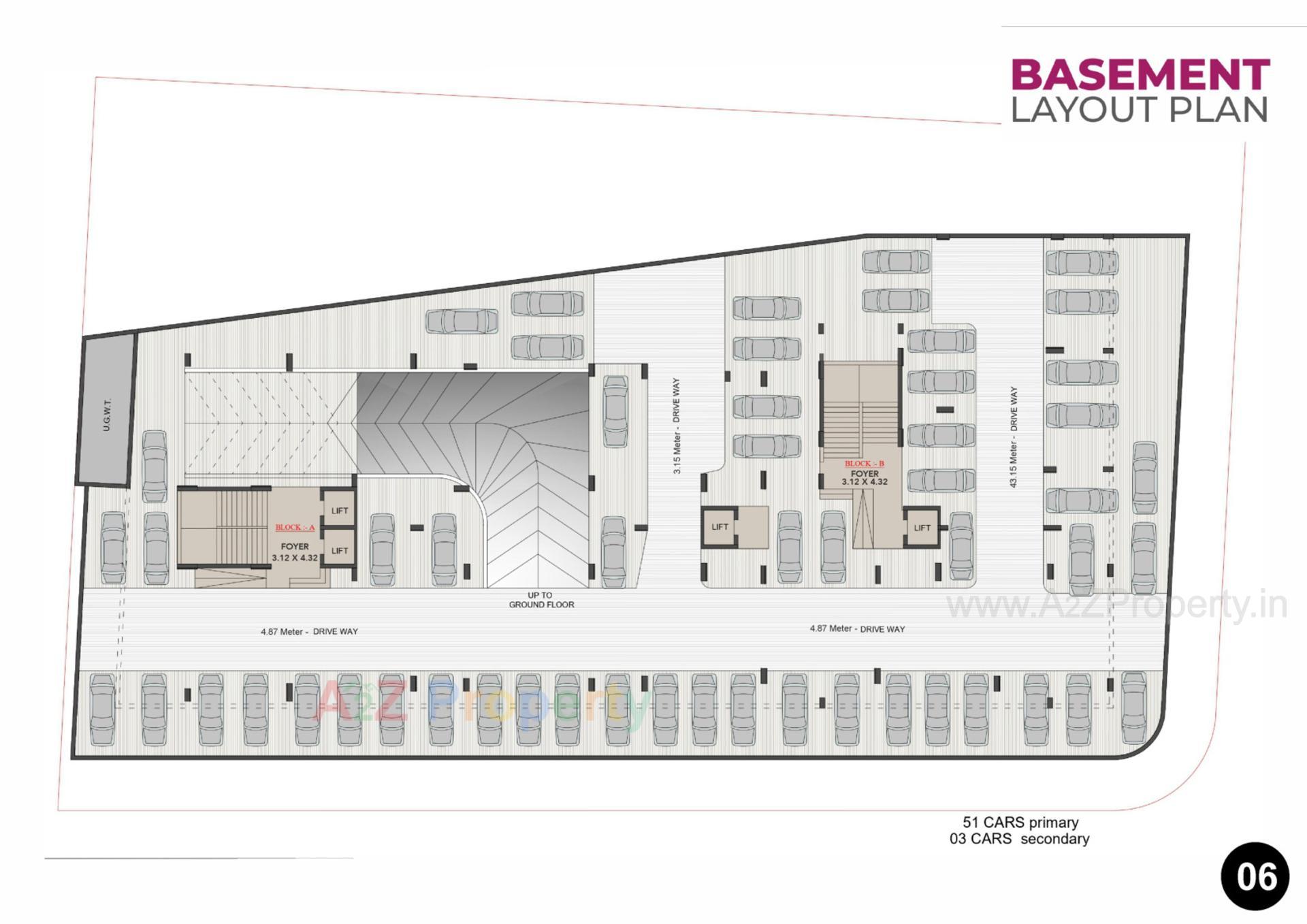 Layout of real estate project Pramukh Viyana located at Adalaj, Gandhinagar, Gujarat