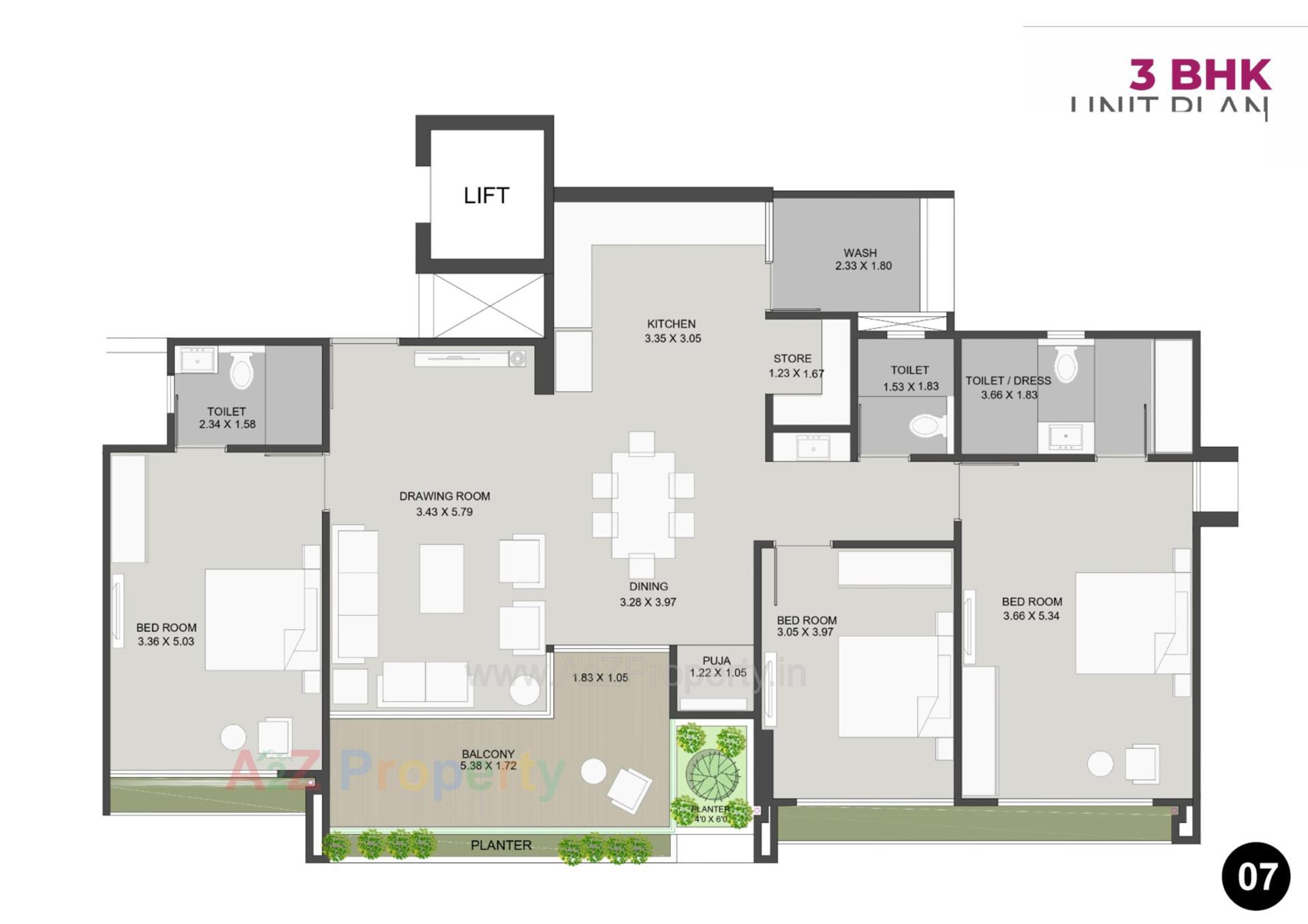 Layout of real estate project Pramukh Viyana located at Adalaj, Gandhinagar, Gujarat