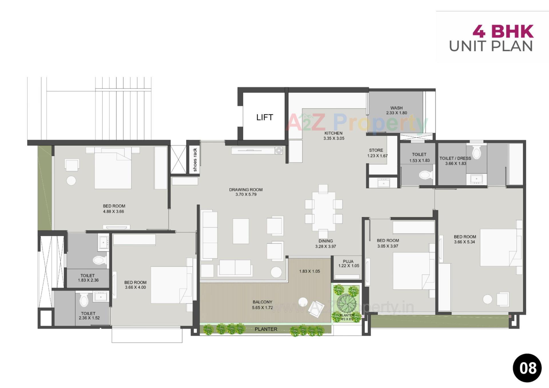 Layout of real estate project Pramukh Viyana located at Adalaj, Gandhinagar, Gujarat