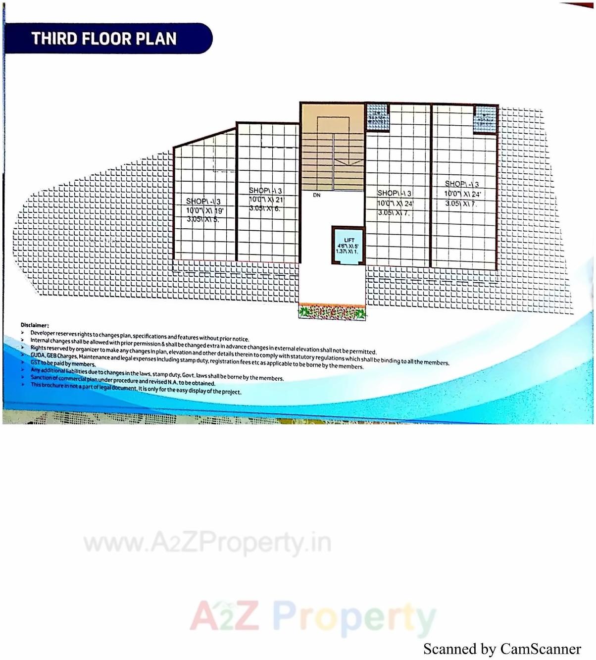 Layout of real estate project Pranam located at Pethapur, Gandhinagar, Gujarat