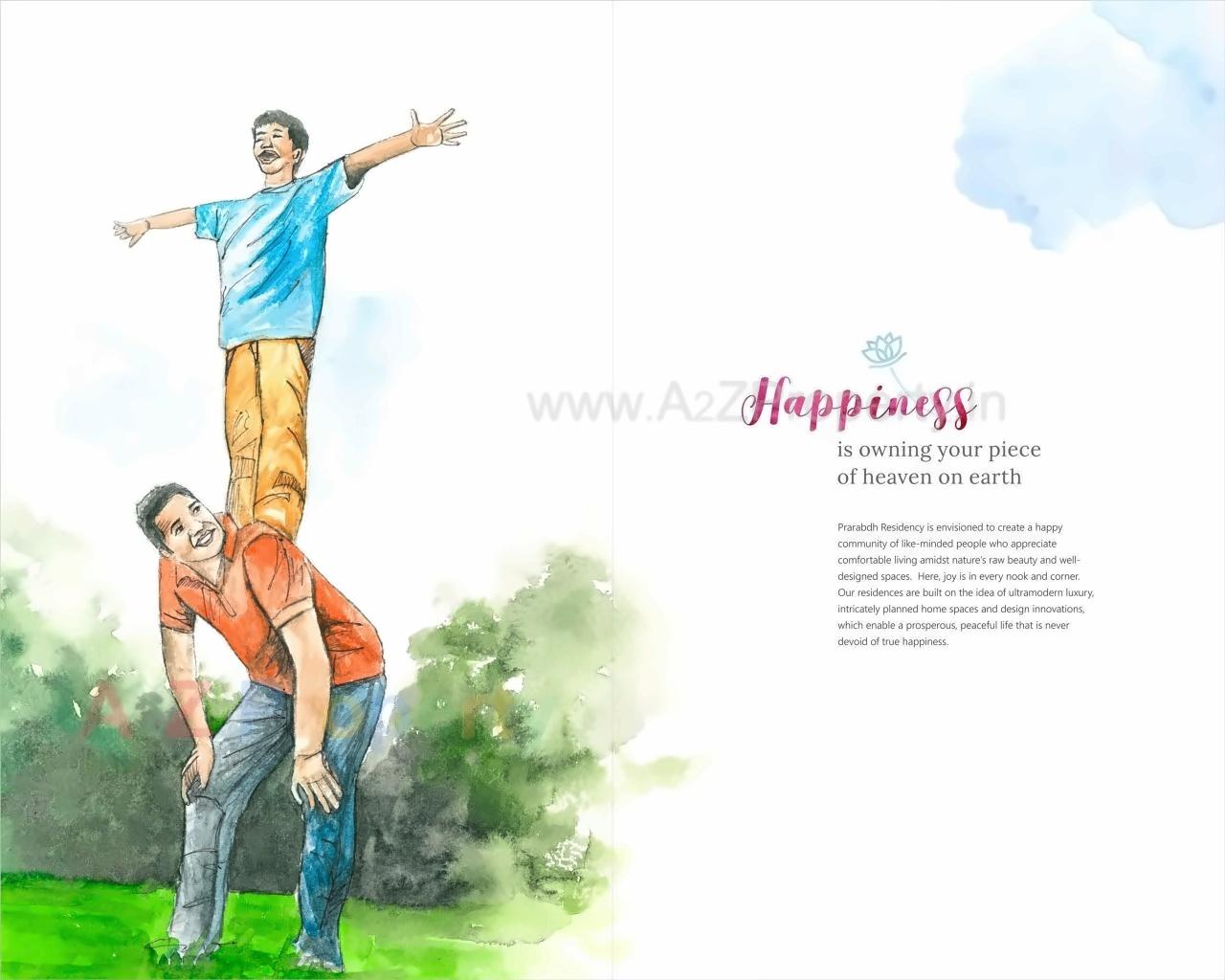  of real estate project Prarabdh Residency located at Sargasan, Gandhinagar, Gujarat