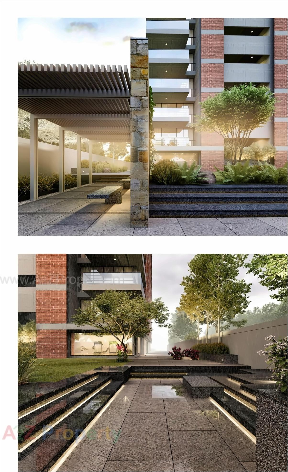 3D Elevation of real estate project Prarabdh Residency located at Sargasan, Gandhinagar, Gujarat