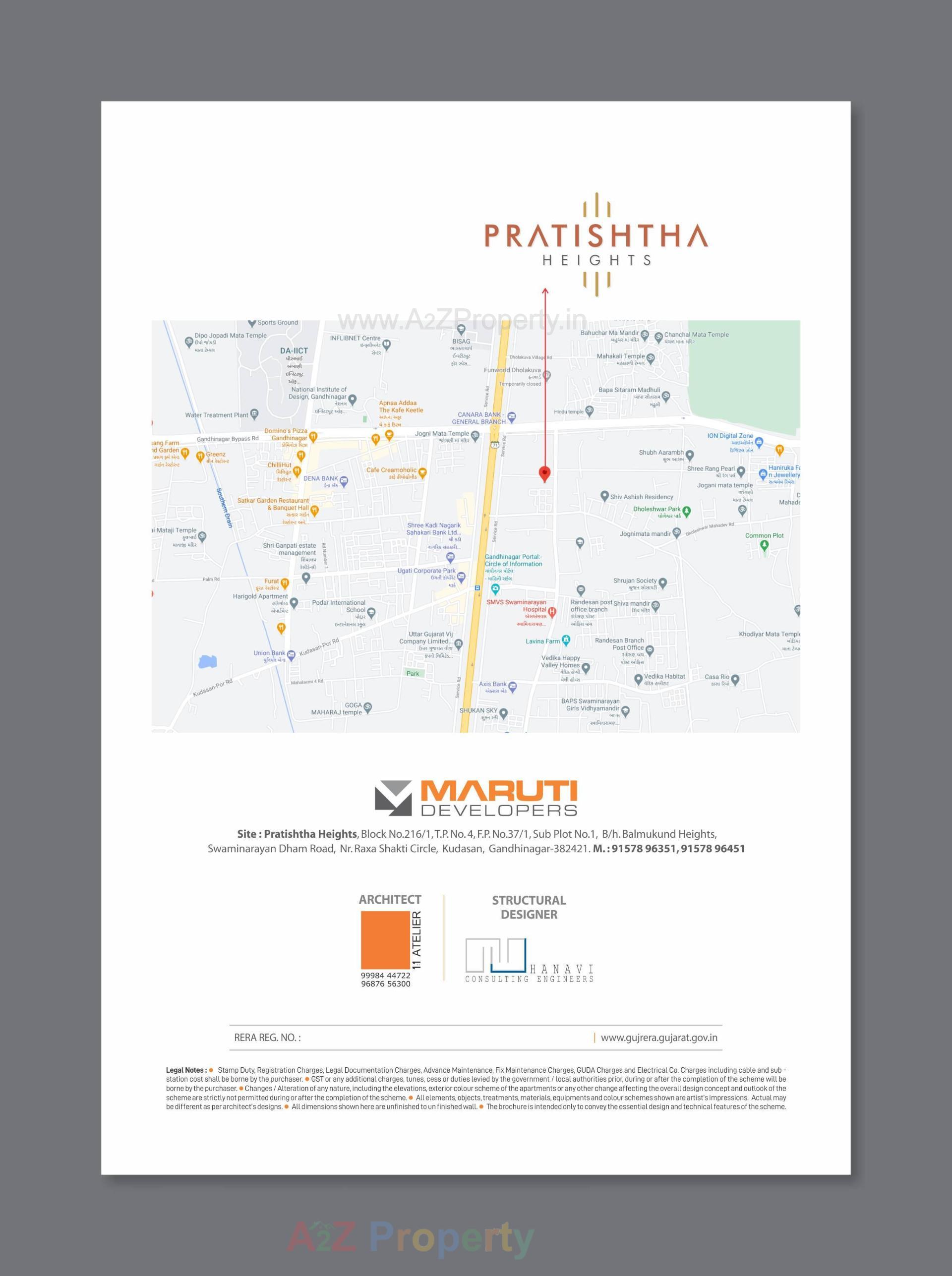  of real estate project Pratishtha Heights located at Kudasan, Gandhinagar, Gujarat