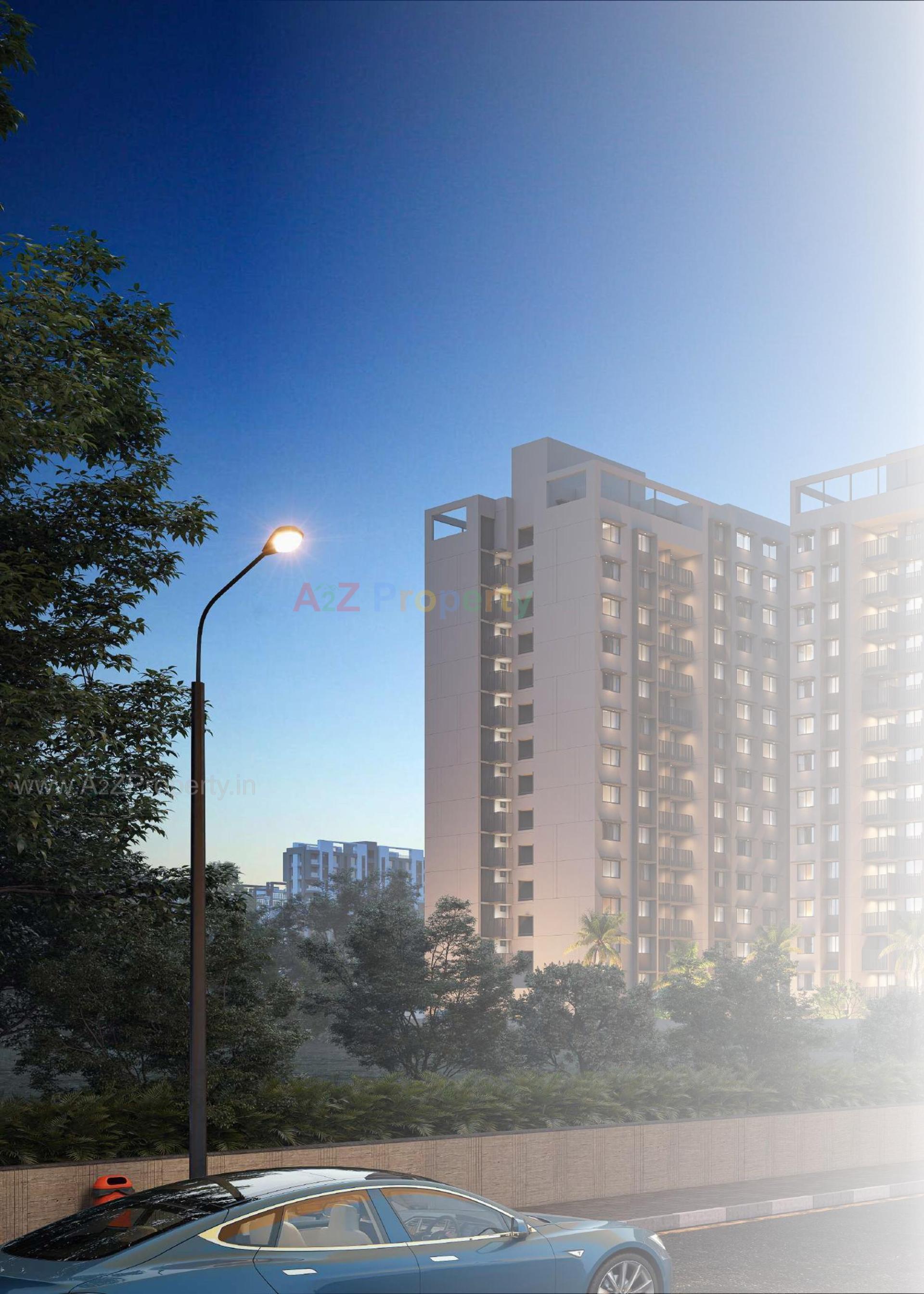 3D Elevation of real estate project Pravesh located at Randesan, Gandhinagar, Gujarat