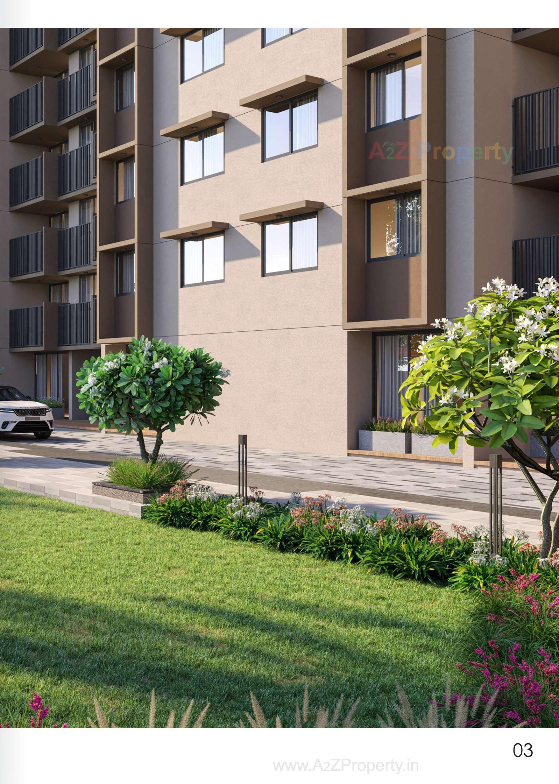 3D Elevation of real estate project Pravesh located at Randesan, Gandhinagar, Gujarat