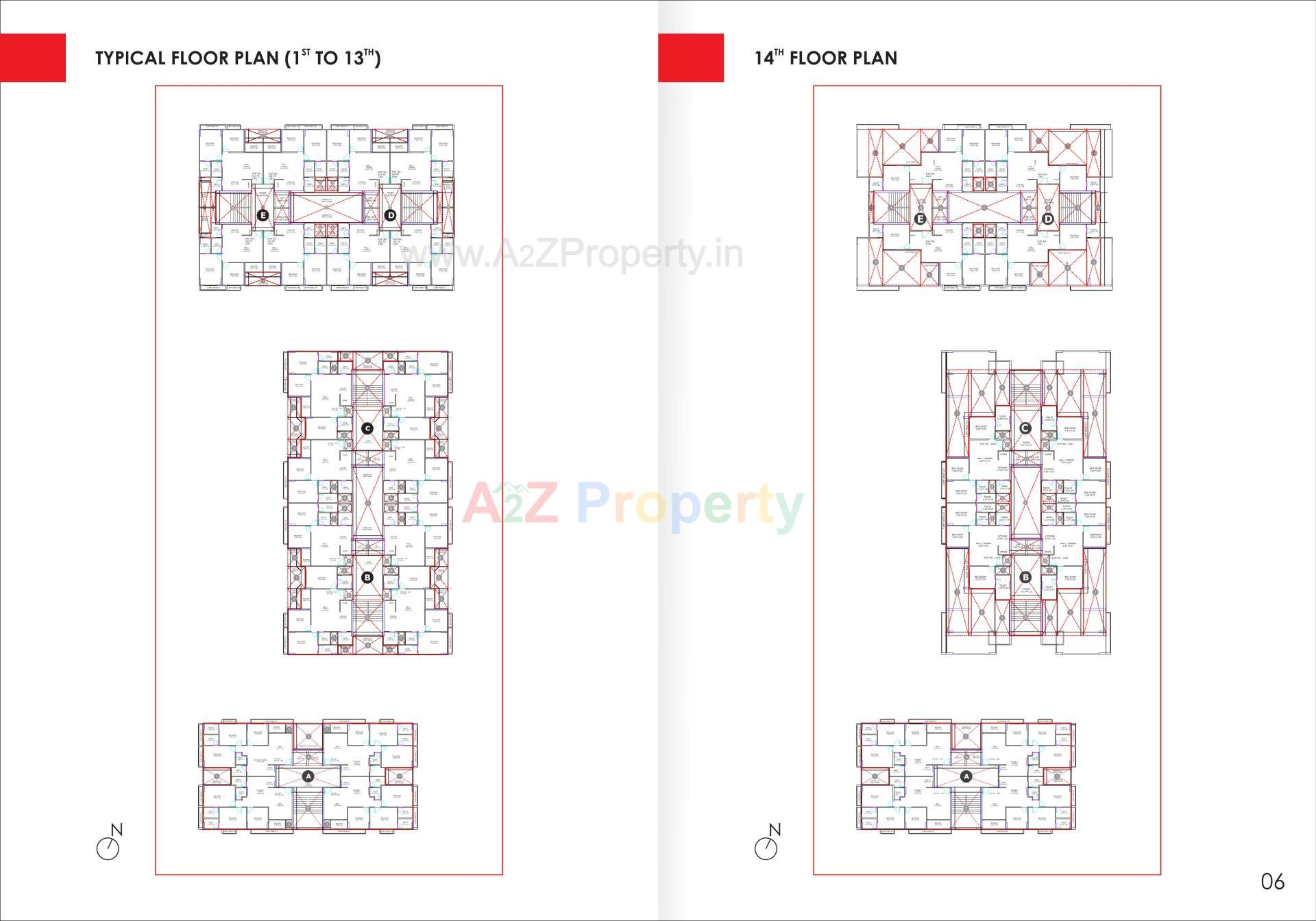 Layout of real estate project Pravesh located at Randesan, Gandhinagar, Gujarat