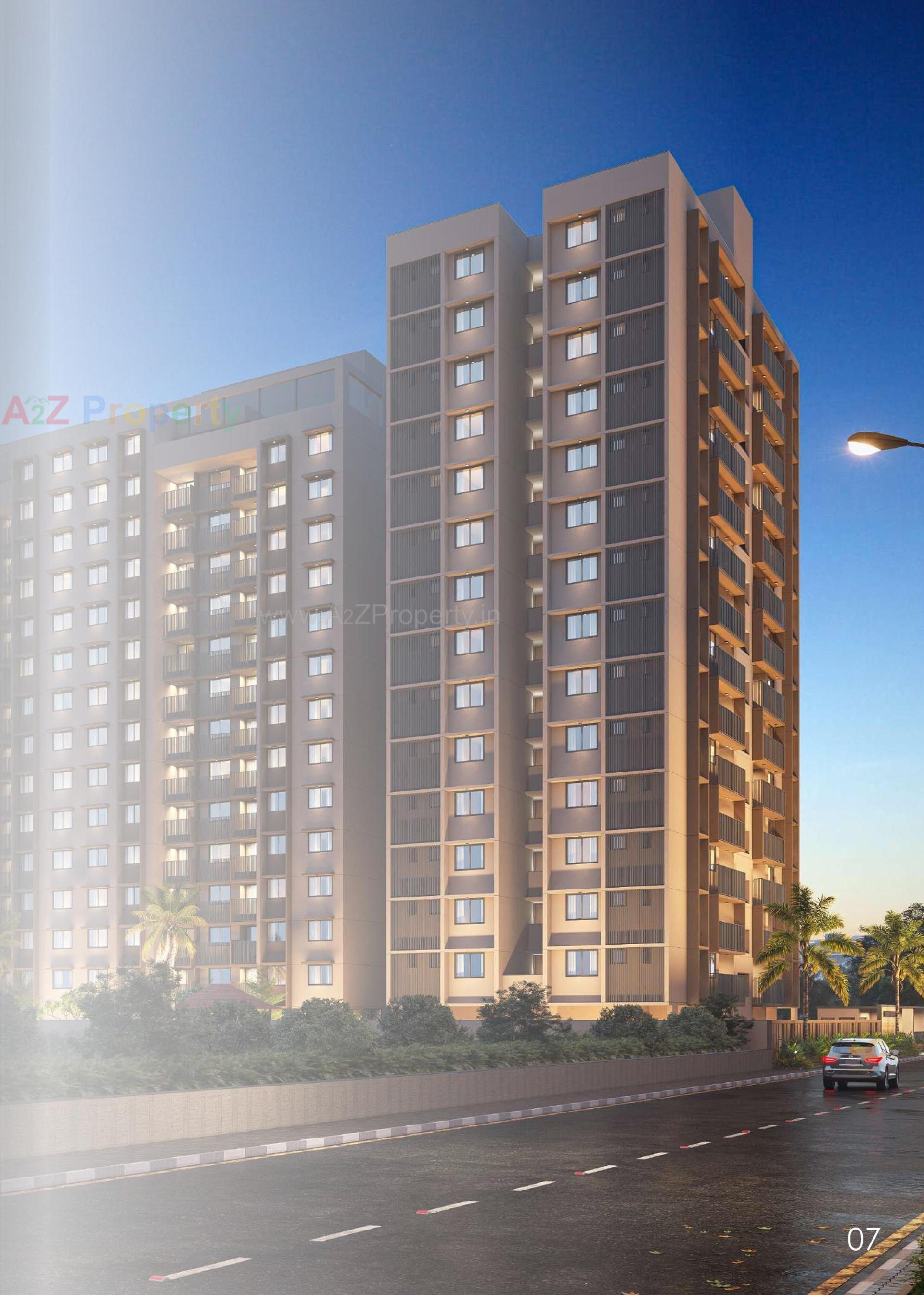 3D Elevation of real estate project Pravesh located at Randesan, Gandhinagar, Gujarat