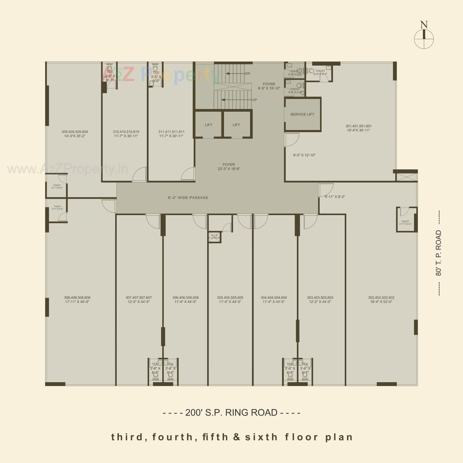 Layout of real estate project Prominence located at Zundal, Gandhinagar, Gujarat
